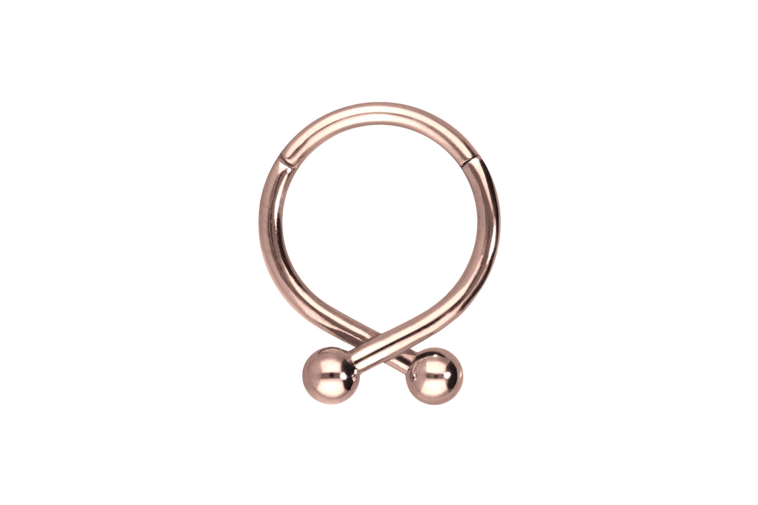 Chirurgenstahl Segmentring Clicker Piercing 2 KUGELN